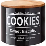 Butlers KARLTON BROS Dóza na sušenky 15 cm - černá
