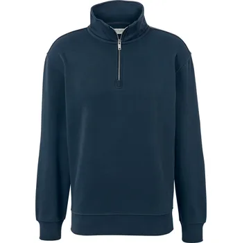 Pánská mikina 691122 - Tchibo - Mikina troyer - pro muže - vel. M 48/50 - barva: modrá