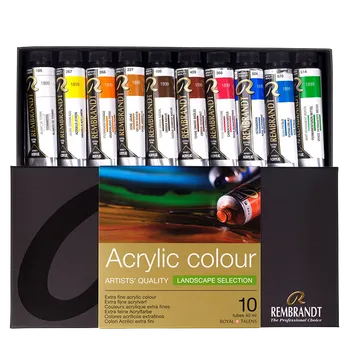 Speciální výtvarná barva Rembrandt sada akrylových barev 10 x 40 ml - Krajina