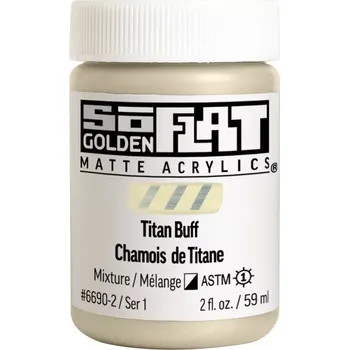 Speciální výtvarná barva GOLDEN Soflat Matné Akrylové Barvy - 59 ml - vyberte odstín 6690 - Titan Buff (1)