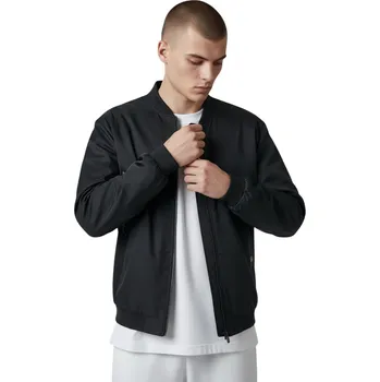 Pánská větrovka Jingpai Pánská nadměrná bunda bomber Barva: Černá, Velikost: 3XL