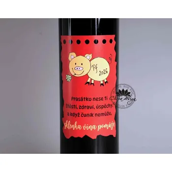 Víno Víno s etiketou - PF 2026 víno: Cabernet Sauvignon Rosé - polosuché