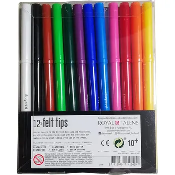 Sada s fixami Bruynzeel - 12 ks - Modrá