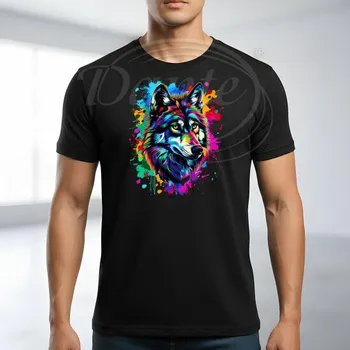 Pánské tričko Dante Tričko VLK hlava color,S