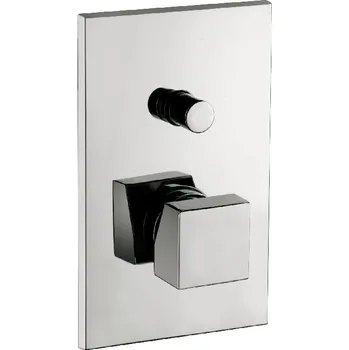 Vodovodní baterie Paffoni Level - Sprchová baterie pod omítku s přepínačem a tělesem, chrom LEC015CR