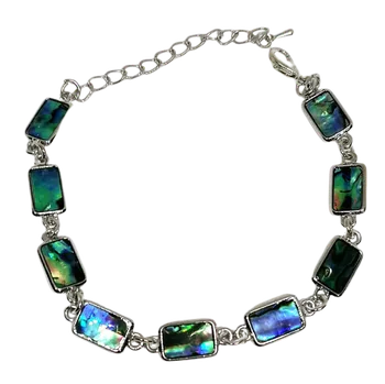 Náramek Náramek obdélníčky - Paua mušle