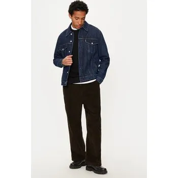 Pánská větrovka Schott NYC Jeansová bunda TRUCKS Tmavomodrá Regular Fit XL