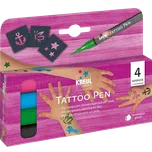 KREUL Sada tetovacích fixů s předlohami – 4 ks