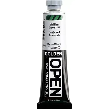 Výtvarná barva GOLDEN Open pomalu schnoucí akrylové barvy - 59 ml - vyberte odstín 7469 - Viridian Green Hue (1)