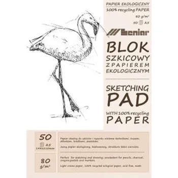 Blok Blok papírů Leniar Plameňák - různé formáty A5