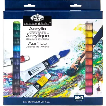 Vodová barva R&L Sada akrylových barev – 24 x 21 ml
