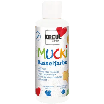 Vodová barva KREUL Barvy pro děti MUCKI - 80 ml 24101 - White