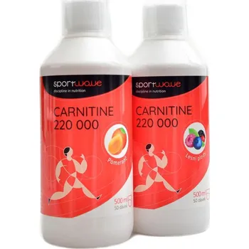 Spalovač tuku Sportwave L-Carnitine 220000 2 x 500 ml - lesní plody 2x