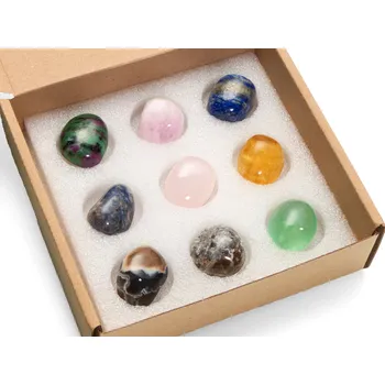 Přírodní kámen Fluorescenční minerály - sbírka tromlovaných kamenů