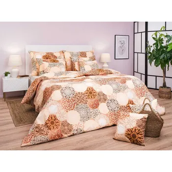 Bytový textil DADKA VRACOV Povlečení bavlna Mandala béžová 140x200, 70x90 cm