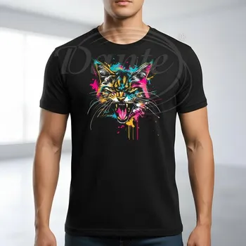 Pánské tričko Dante Tričko Vytočená kočka color,XL