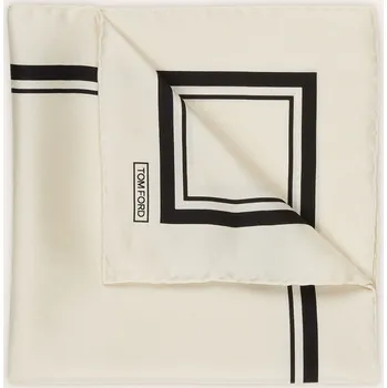 Šátek Tom Ford Hedvábný Šátek, režná / černá
