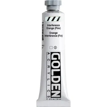 Výtvárné potřeby GOLDEN Heavy Body akrylové barvy - 59 ml - vyberte odstín 4055 - Interference Orange (Fine) (7)