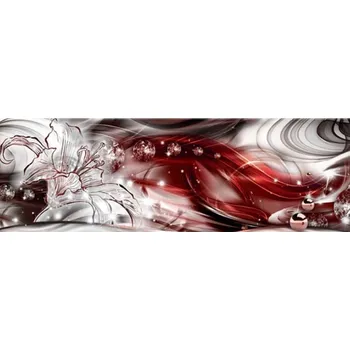 Diamantové malování Diamantové malování - Lilie a červené diamanty (100x40)