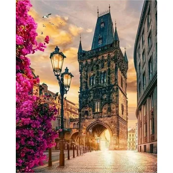 Diamantové malování Diamantové malování - Prašná brána (60x80)