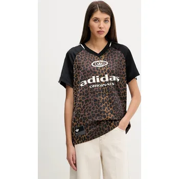 Tričko adidas Originals STN FBALL KA2671 hnědá 88X, vel. L