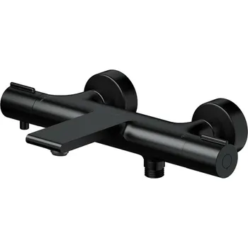 Vodovodní baterie CERSANIT 3D Baterie Cersanit Virgo vanová/sprchová nástěnná termostatická, černá, S951-562 S951-562