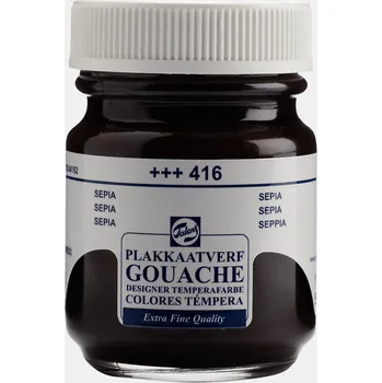 Speciální výtvarná barva Talens Gouache Extra Fine Quality 50 ml - vyber farbu 416 - Sepia