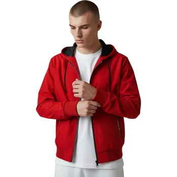 Pánská větrovka Alnwick Pánská červená jarní bunda Barva: Červená, Velikost: 3XL