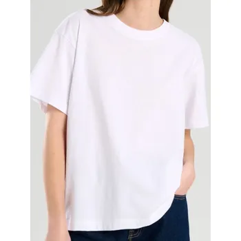 Dámské tričko Sinsay - Bavlněné tričko Basic - bílá - 522EU-00X - 522EU-00X-XL