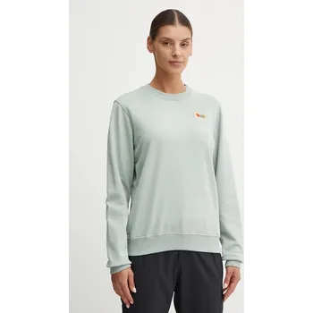 Pánské oblečení Tepláková mikina Fjallraven Vardag F87075.674 tyrkysová 65X, vel. L