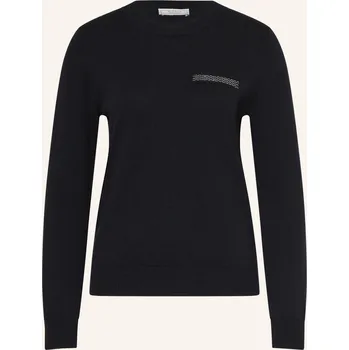 Dámský svetr Peserico Dámský Svetr S Hedvábím A Ozdobnými Kamínky, tmavě...