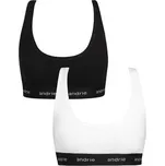 2PACK dámská podprsenka Andrie vícebarevná (PS 2893-black/white) L