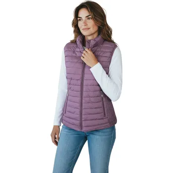 Dámská vesta Swest Dámská zateplená prošívaná nadměrná vesta MARKETA Barva: Béžová, Velikost: 3XL