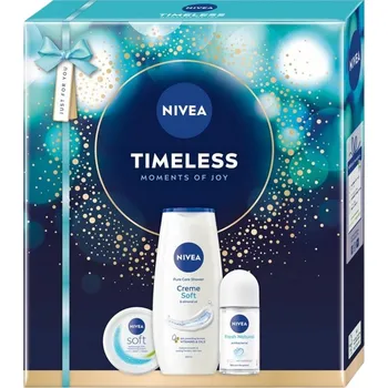 Tělový krém Nivea Zestawy kosmetyków dla kobiet Nadčasová sada intenzivní hydratační krém 100ml + sprchový gel 250ml + antiperspirant 50ml roll-on