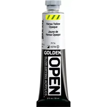 Výtvárné potřeby GOLDEN Open pomalu schnoucí akrylové barvy - 59 ml - vyberte odstín 7191 - Hansa Yellow Opaque (4)