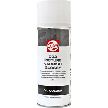 Speciální výtvarná barva Talens lesklý lak pro olej ve spreji 002 - 400 ml