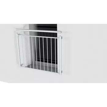 Zábradlí MODEL 02- svislá výplň- zábradlí francouzská okna