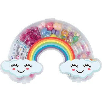 Doplněk pro panenku Lena Navlékací korálky plastové Duha