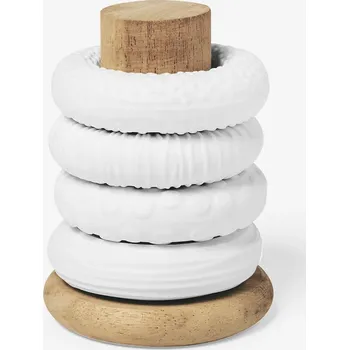 Papírový ubrousek Kroužky na ubrousky se stojánkem Raeder Cozy Time 8 x 6 cm C17500 bílá 00X