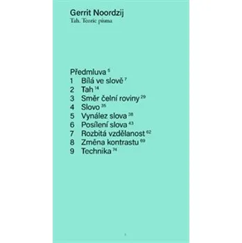 Umění Tah. Teorie písma