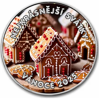 Stříbrná mince 1 oz Kolorovaná - Nejkrásnější Vánoce