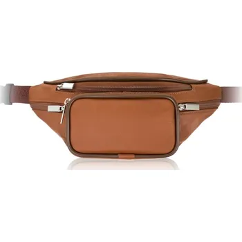 Kabelka Abruzzo Pánská kožená kabelka do pasu, Abruzzo; hnědá