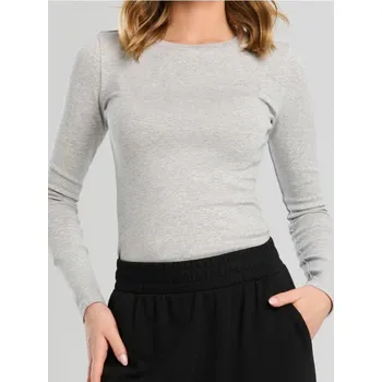 Body Sinsay - Body s dlouhými rukávy - šedá - 490EU-9MM - 490EU-9MM-M