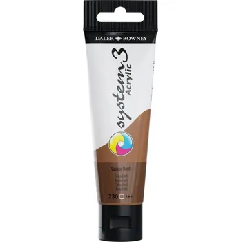 Speciální výtvarná barva D&R System3 akrylové barvy 59ml - vyberte odstín 230 - Copper Imit