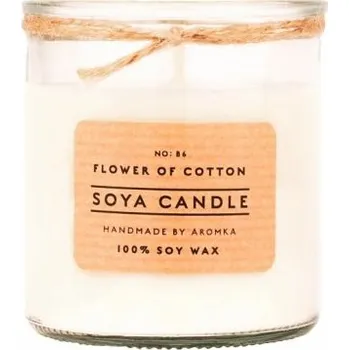 Svíčka Svíčka ze sojového vosku 250ml - květ bavlny Aromka