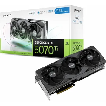 Grafická karta PNY Grafická karta GeForce RTX5070 Ti+ OC 16GB VCG5071T16TFXPB1-O