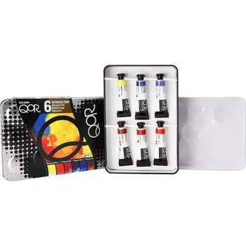 Vodová barva QoR Sada akvarelových barev – 6 x 5 ml – INTRODUCTORY