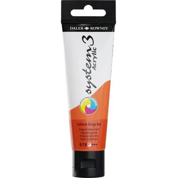 Výtvarná barva D&R System3 akrylové barvy 59ml - vyberte odstín 619 - Cadmium Orange