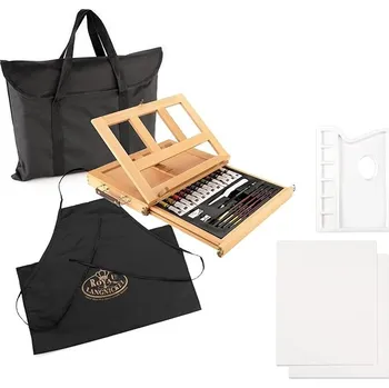 Výtvarná sada Royal Langnickel Akvarelová malířská sada se stojanem - 27ks