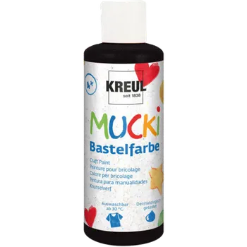 Speciální výtvarná barva KREUL Barvy pro děti MUCKI - 80 ml 24114 - Black